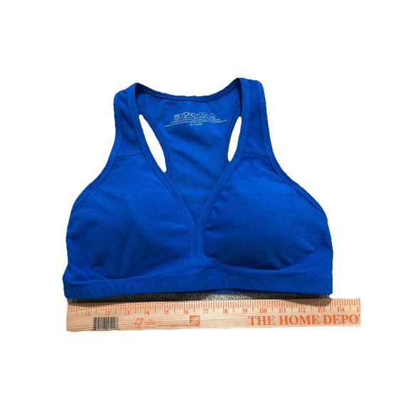 Beyond Yoga Women's XL Blue Space Dye Lift Your Spirits Active Sports Bra - Picture 2 of 7